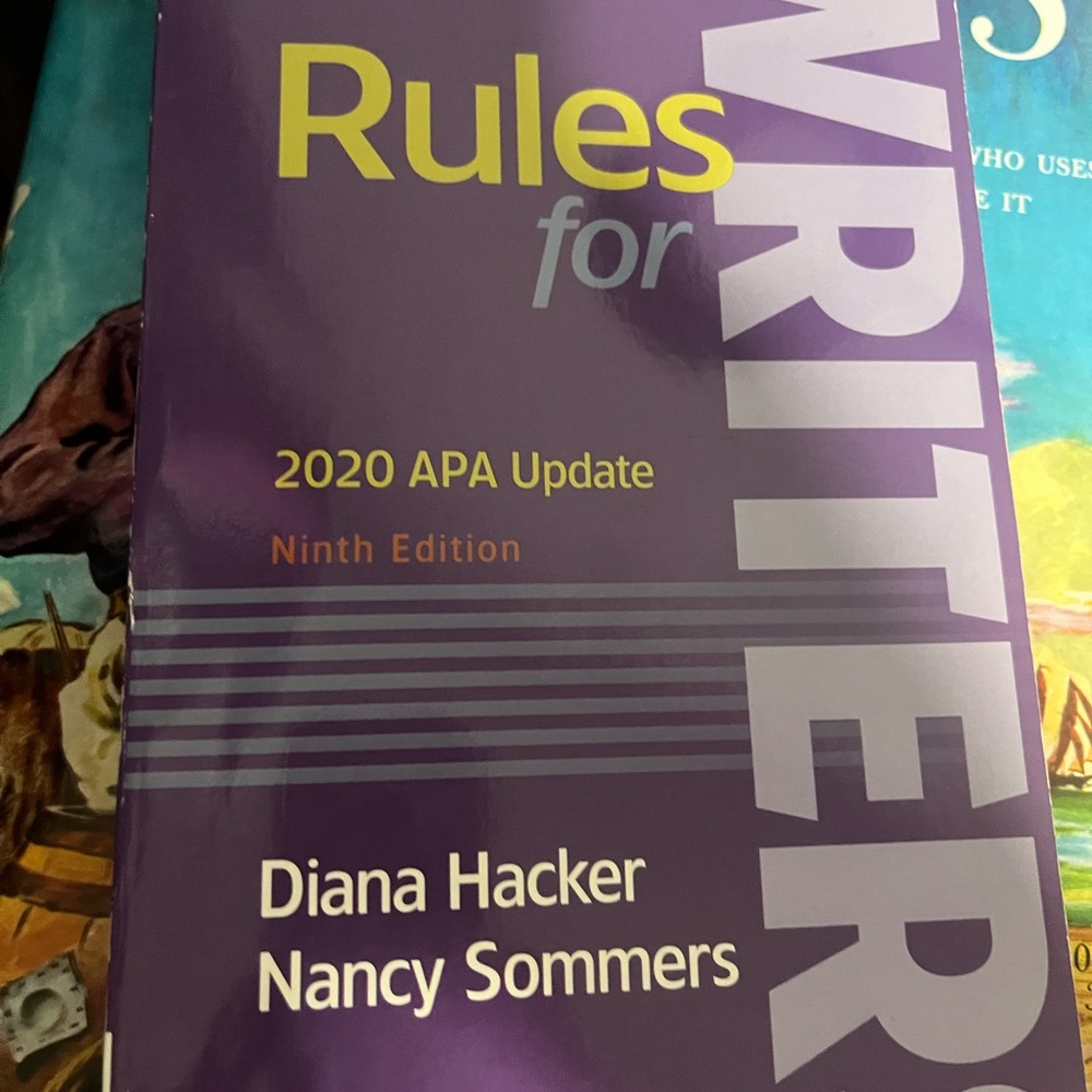Rules for Writers Book - APA 2020 9th edition